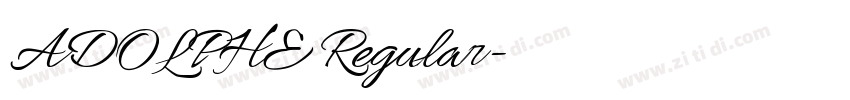 ADOLPHE Regular字体转换 ADOLPHE Regular字体转换